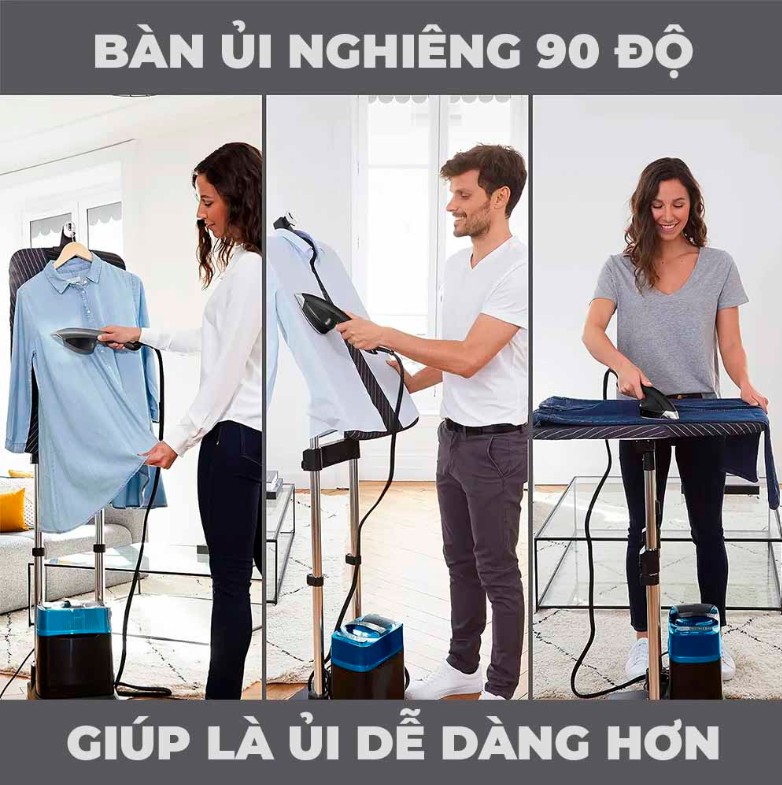 [HÀNG CHÍNH HÃNG] Bàn ủi hơi nước đứng Tefal IXEO Plus QT2022