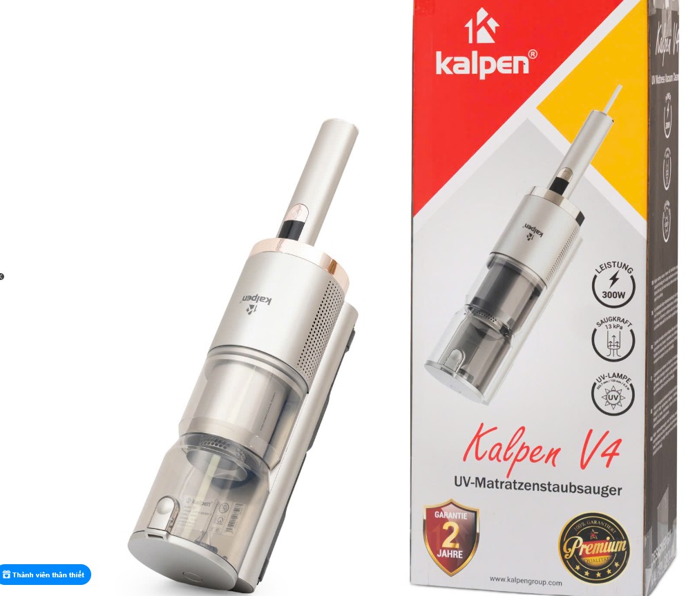 [GIẢM 30%] Máy hút bụi giường nệm diệt khuẩn UV Kalpen V4