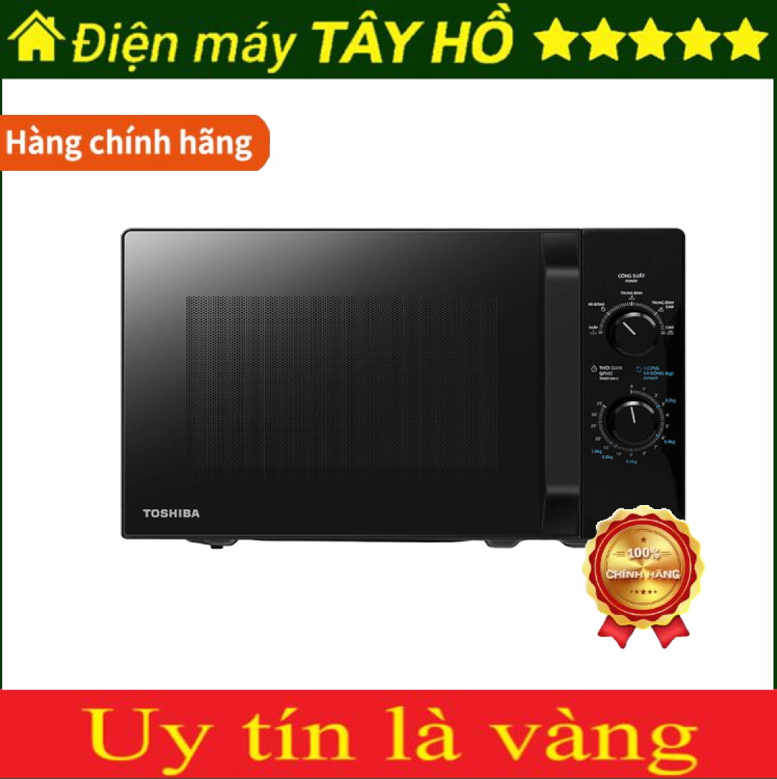[HÀNG CHÍNH HÃNG] Lò vi sóng Toshiba MW2-MM20P(BK) + MWP-MM20P(WH) 20 lít