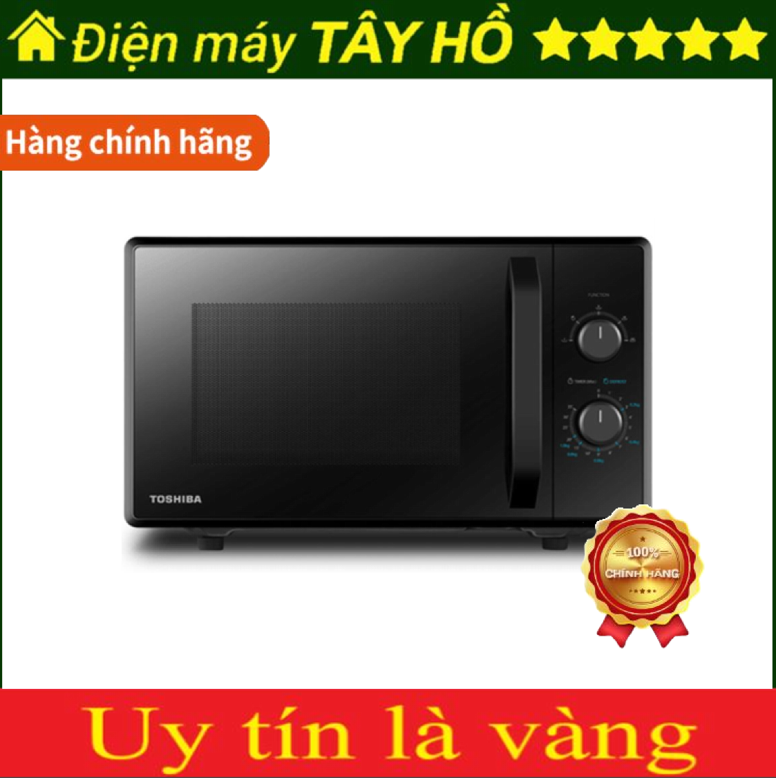 [HÀNG CHÍNH HÃNG] Lò vi sóng Toshiba 24 lít MW2-MM24PC(BK)