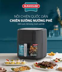 [HÀNG CHÍNH HÃNG] NỒI CHIÊN KHÔNG DẦU 6L SUNHOUSE SHD4082