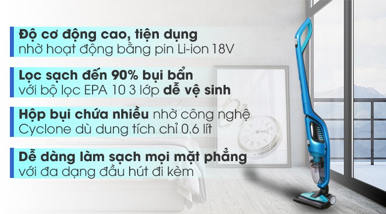 Máy hút bụi cầm tay Philips FC6404 (Hàng chính hãng)