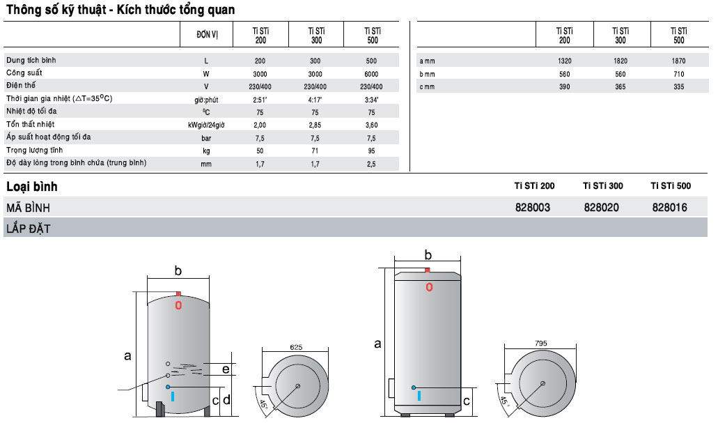{HÀNG CHÍNH HÃNG} BÌNH NÓNG LẠNH ARISTON ARI 200 STAB 570 THER TM VS EU