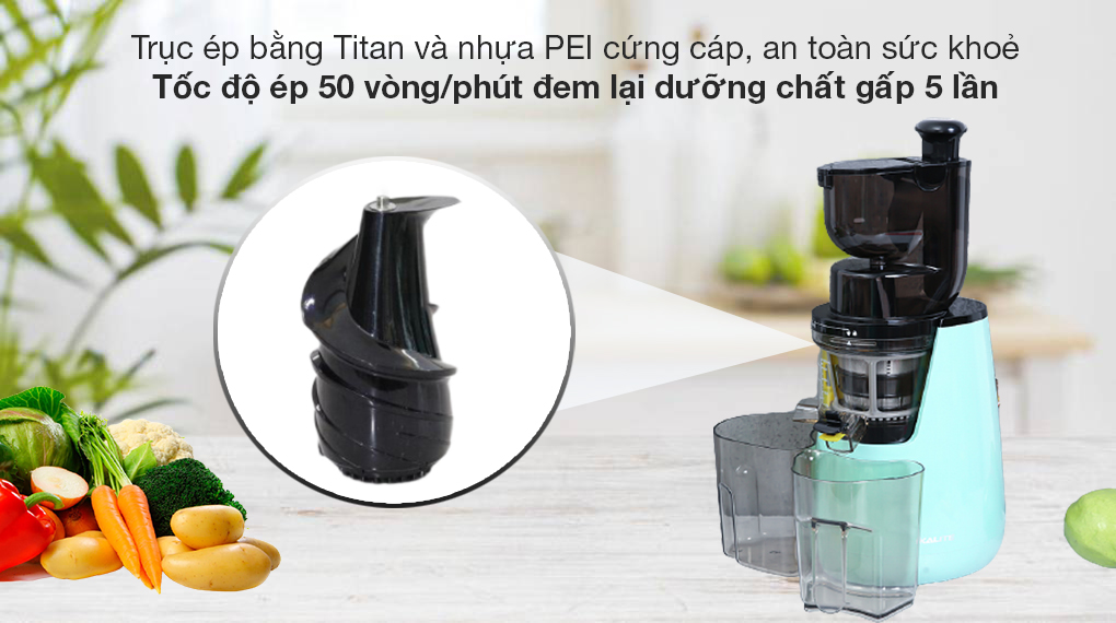 [HÀNG CHÍNH HÃNG] Máy ép chậm Kalite KL-598 (Xuất xứ Thái Lan) KL598