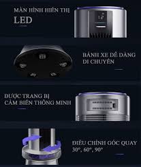 [HÀNG CHÍNH HÃNG] Quạt tháp không cánh + lọc không khí TIROSS TS9188