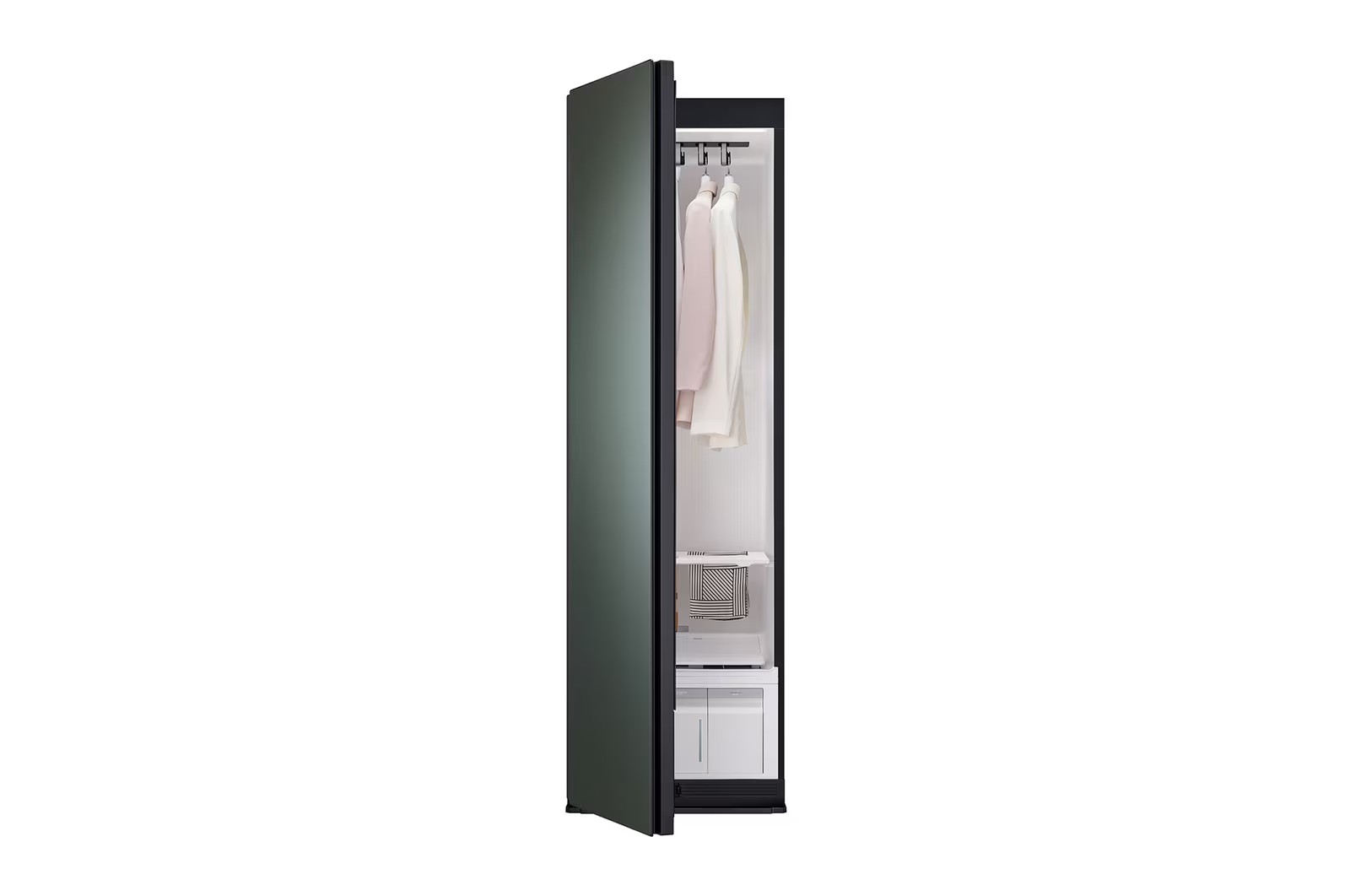 [GIẢM 30%] [CHÍNH HÃNG] Tủ chăm sóc quần áo thông minh LG styler SC5MNR4G 5 móc màu xanh lá cây