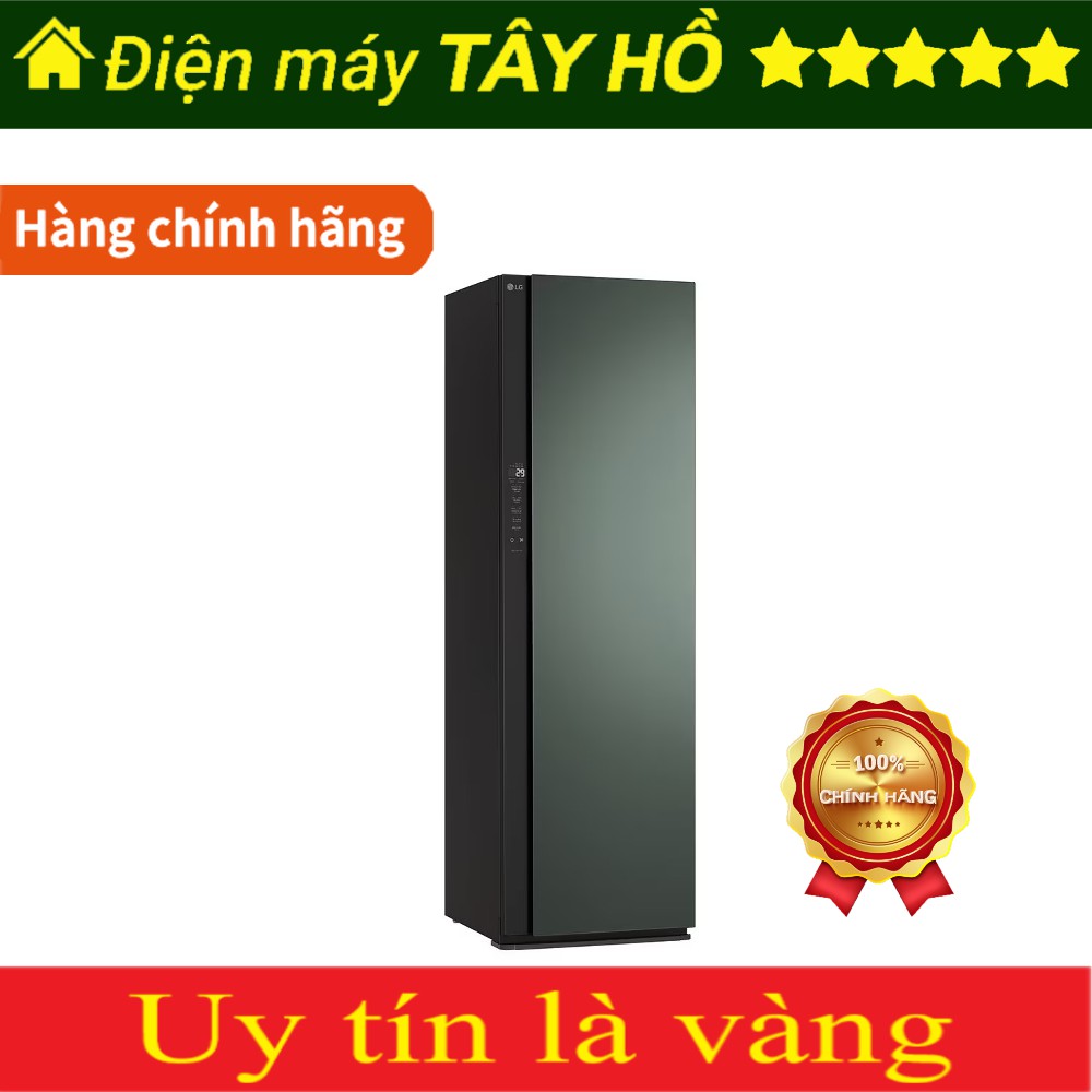 [GIẢM 30%] [CHÍNH HÃNG] Tủ chăm sóc quần áo thông minh LG styler SC5MNR4G 5 móc màu xanh lá cây