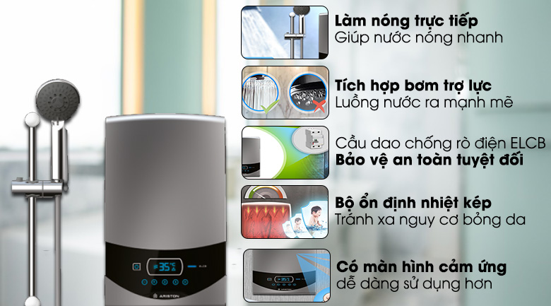 [Hàng chính hãng] Máy nước nóng Ariston 4500W ST45PE-VN