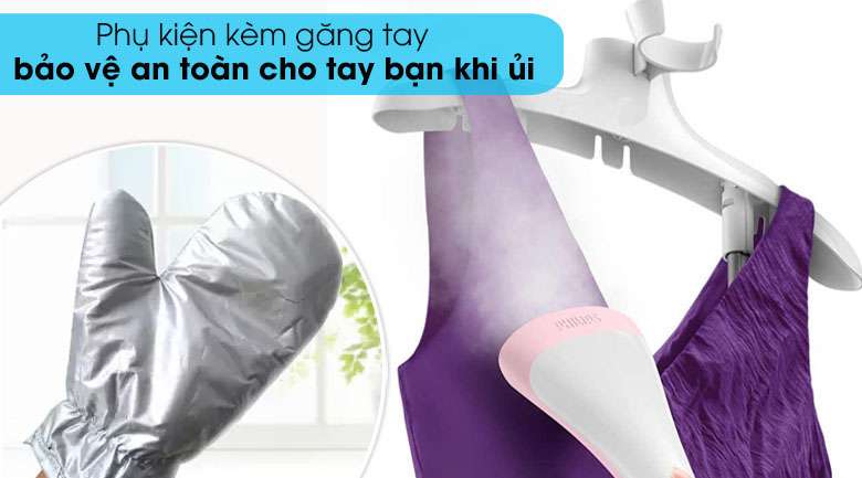 [HÀNG CHÍNH HÃNG] Bàn là cây 1800W Philips GC485/49 - Tặng thêm cầu là vải