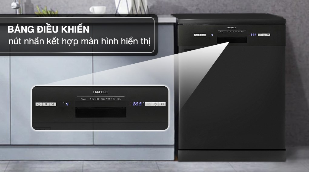 [HÀNG CHÍNH HÃNG] Máy rửa chén độc lập Hafele HDW-F601B (535.29.670)