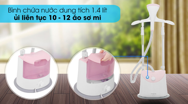[HÀNG CHÍNH HÃNG] Bàn là cây 1800W Philips GC485/49 - Tặng thêm cầu là vải