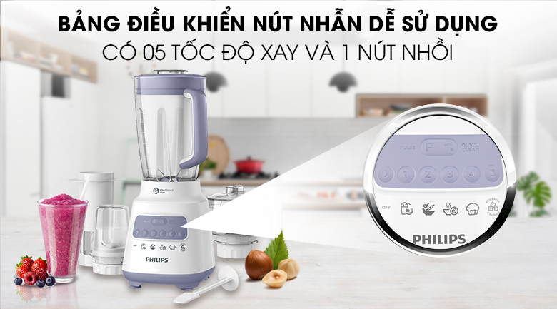 [HR2223/00][CHÍNH HÃNG] Máy xay sinh tố Philips HR2223