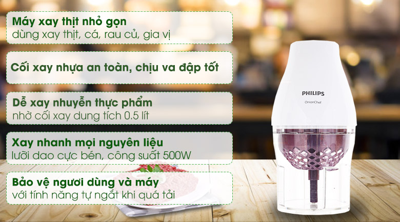 [HÀNG CHÍNH HÃNG] Máy xay thịt Philips HR2505