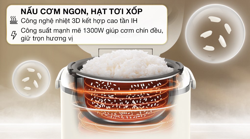 [CHÍNH HÃNG] Nồi cơm cao tần Sharp 1 lít KS-IH10IX-WH