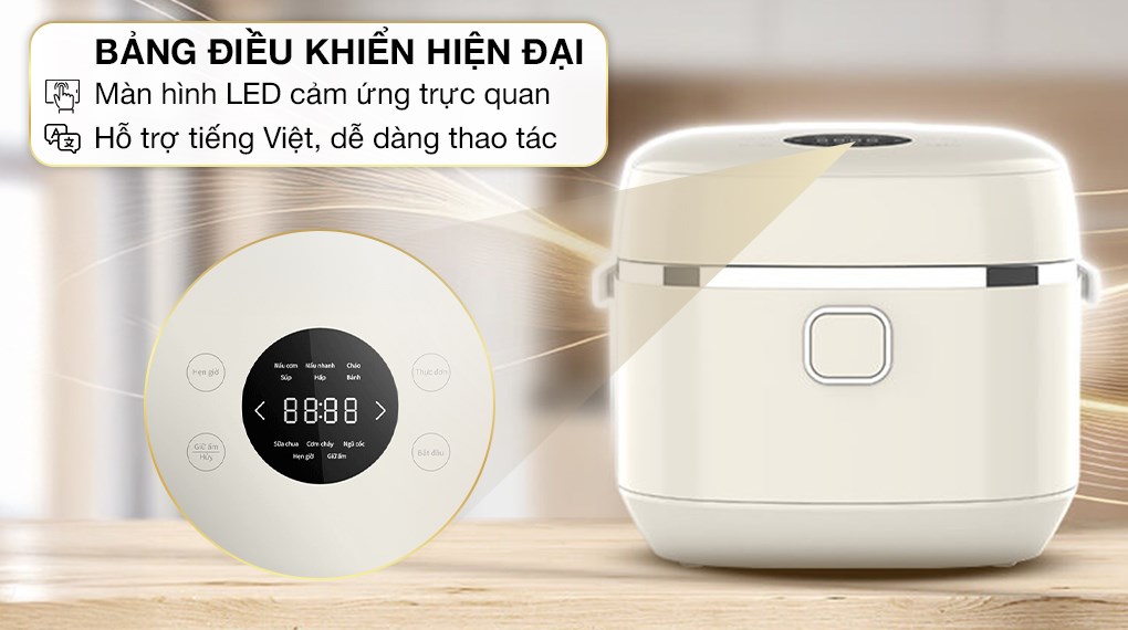 [CHÍNH HÃNG] Nồi cơm cao tần Sharp 1 lít KS-IH10IX-WH