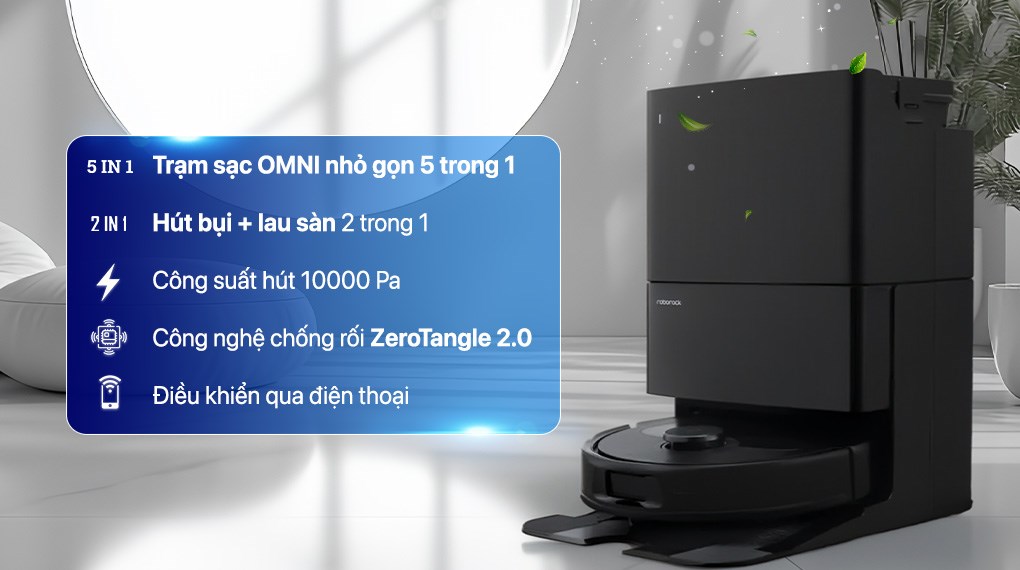 [HÀNG CHÍNH HÃNG] Robot hút bụi lau nhà Roborock QR 798 - Roborock QR798 Đen/ trắng