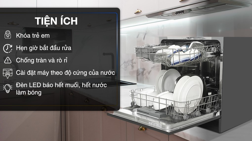 [HÀNG CHÍNH HÃNG] Máy rửa chén mini Hafele HDW-T5531B (538.21.350)