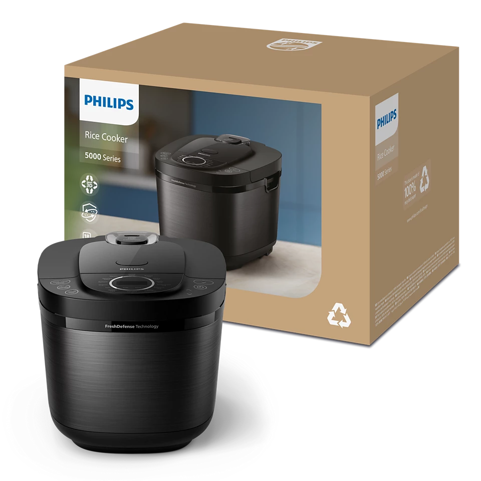 [HÀNG CHÍNH HÃNG] Nồi cơm điện tử Philips 1.8 lít HD4814/31
