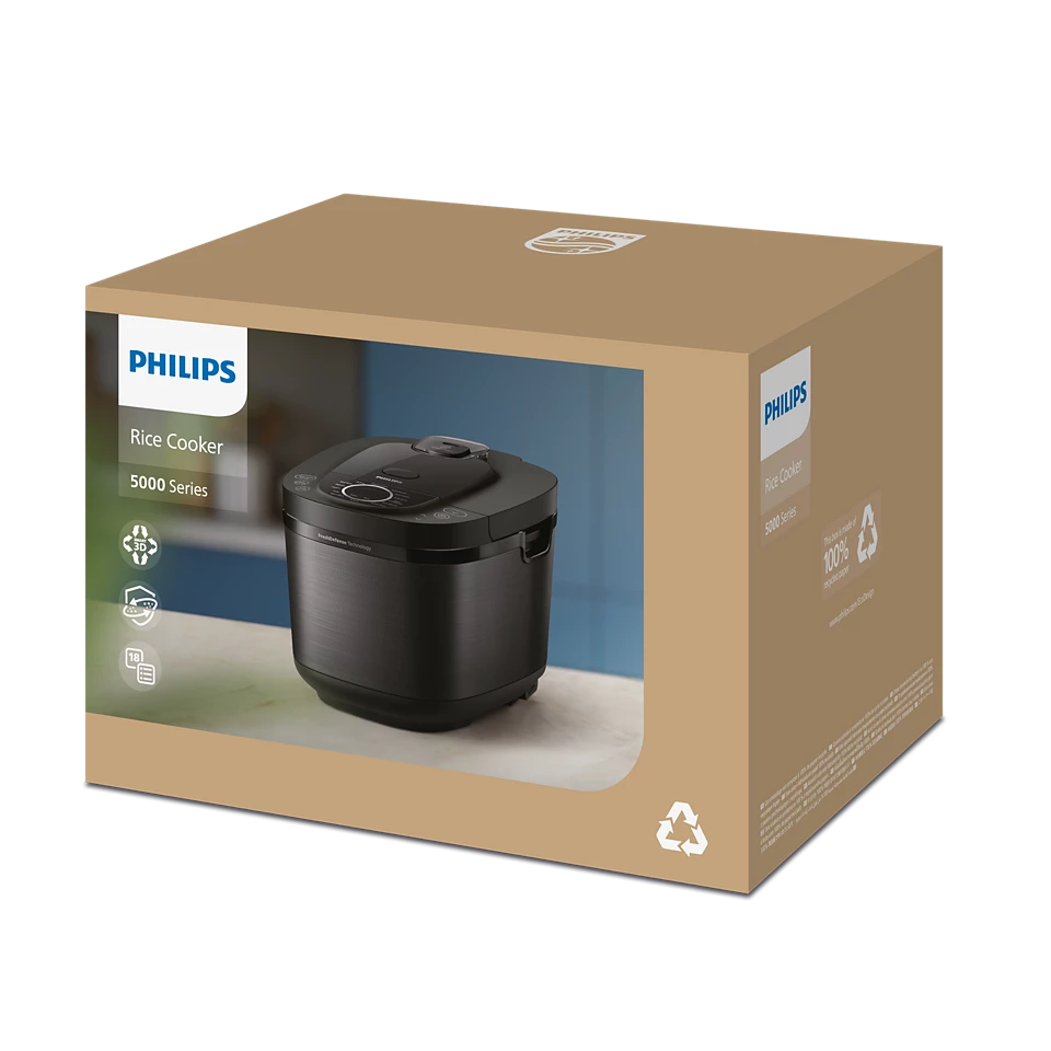 [HÀNG CHÍNH HÃNG] Nồi cơm điện tử Philips 1.8 lít HD4814/31