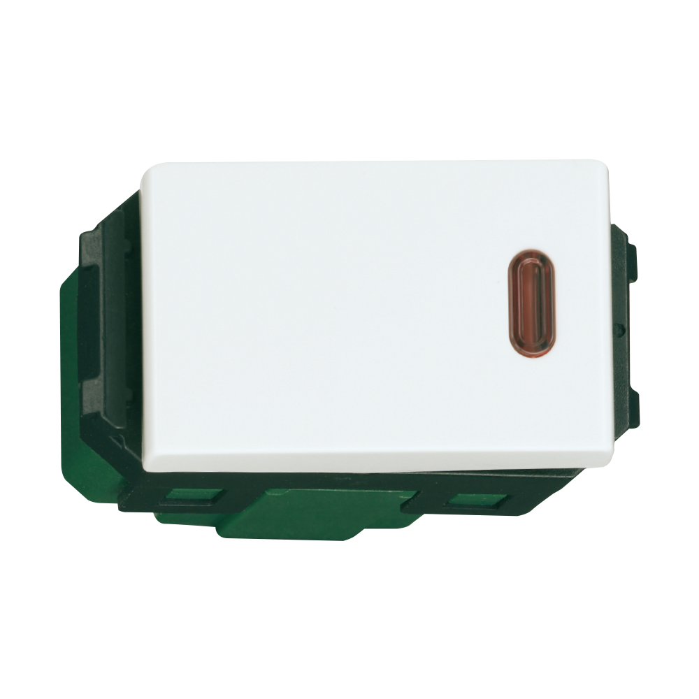 Công tắc 1 chiều có đèn báo khi ONN 16A 250VAC - cắm nhanh