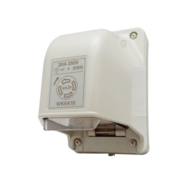 WK6330-Ổ cắm locking kín bụi 2P + Ground 30A 250VAC (Hàng chính hãng)