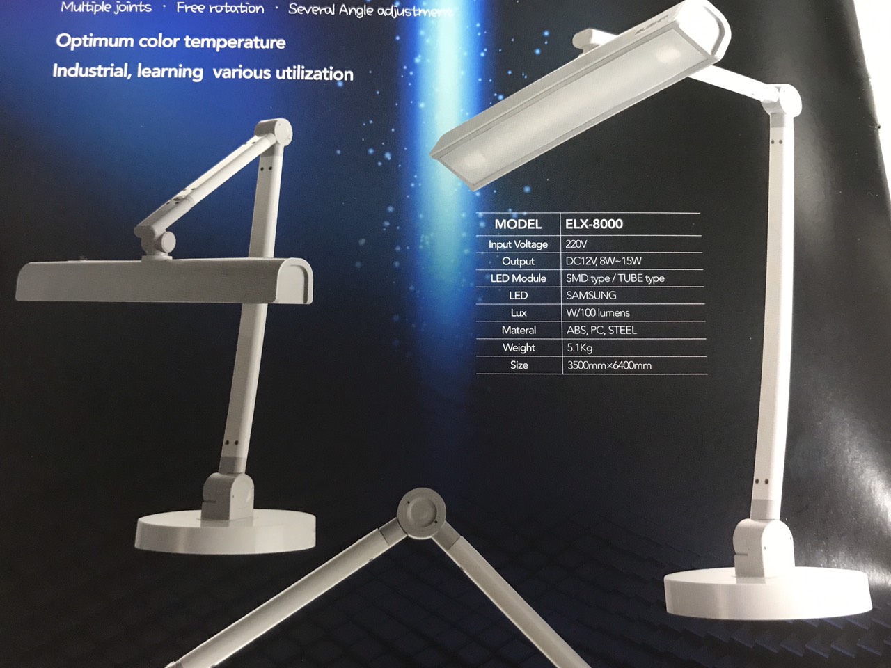 Đèn bàn led model ELX-8000