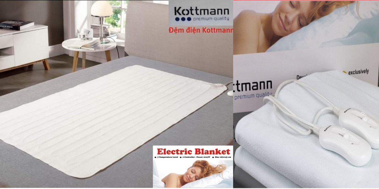 [GIẢM 30%] Chăn Đệm điện Kottmann Thương Hiệu Đức mẫu mới - Hàng Chính Hãng