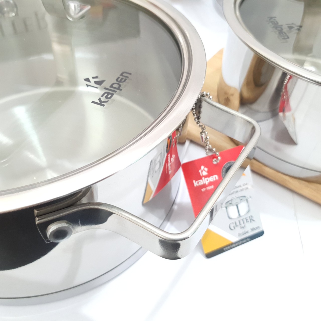 Bộ Nồi Inox 304 Cao Cấp 5 Đáy Kalpen Gliter KP-3568