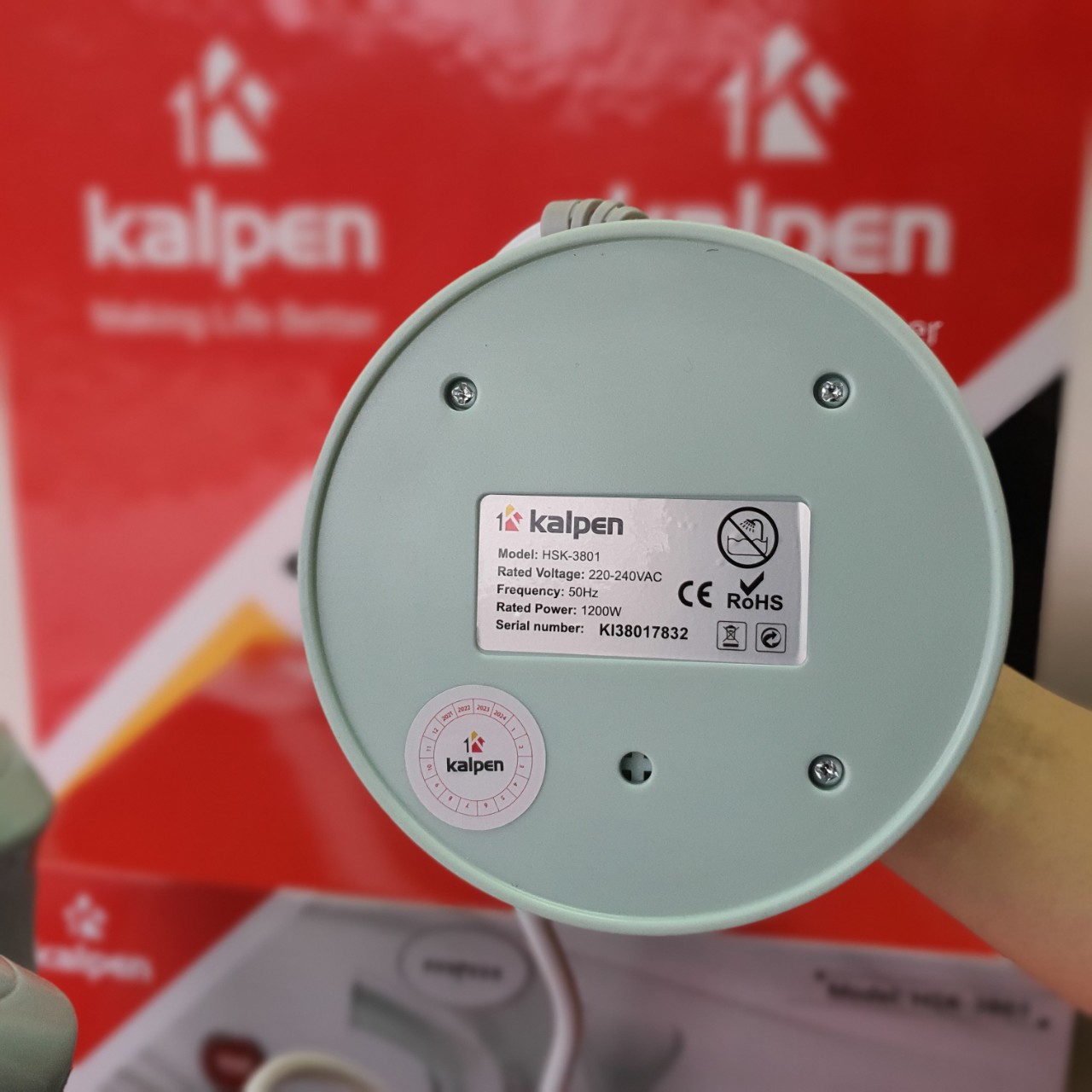 Bàn Ủi Hơi Nước Cầm Tay Thông Minh Kalpen