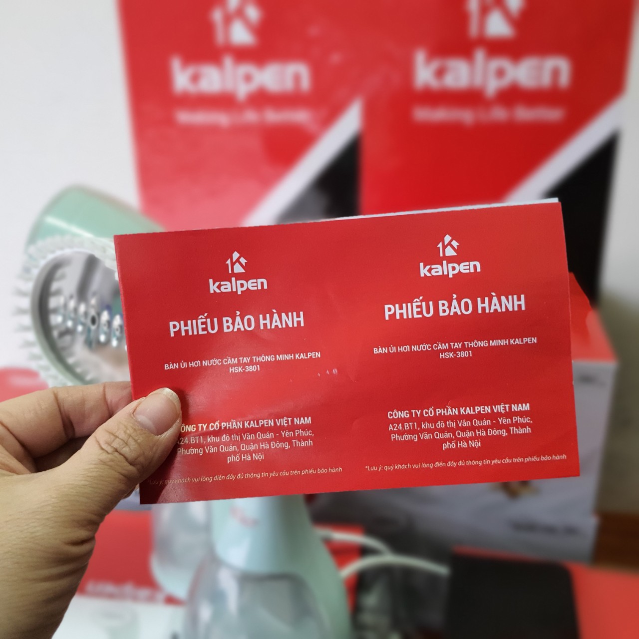 Bàn Ủi Hơi Nước Cầm Tay Thông Minh Kalpen