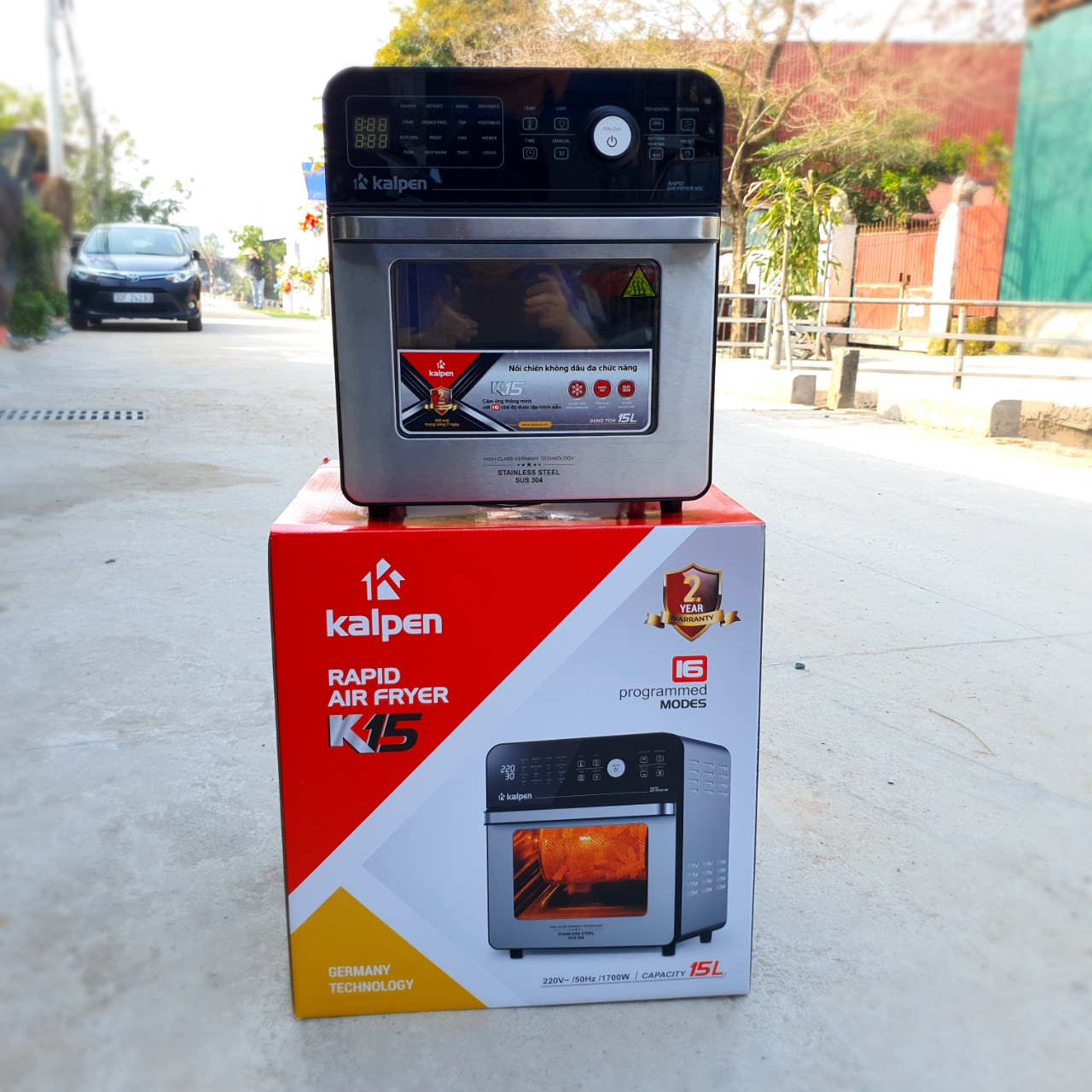 [HÀNG CHÍNH HÃNG] Nồi Chiên Không Dầu Cao Cấp Kalpen K15 ( bỏ mã không có hàng)