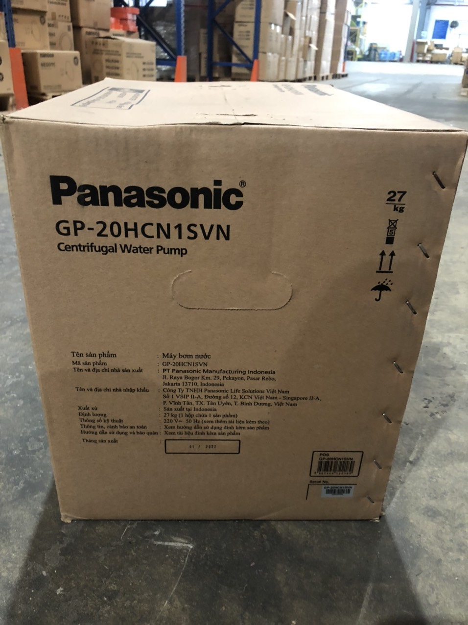 [CHÍNH HÃNG] Máy bơm ly tâm trục ngang Panasonic GP-20HCN1SVN - 2HP