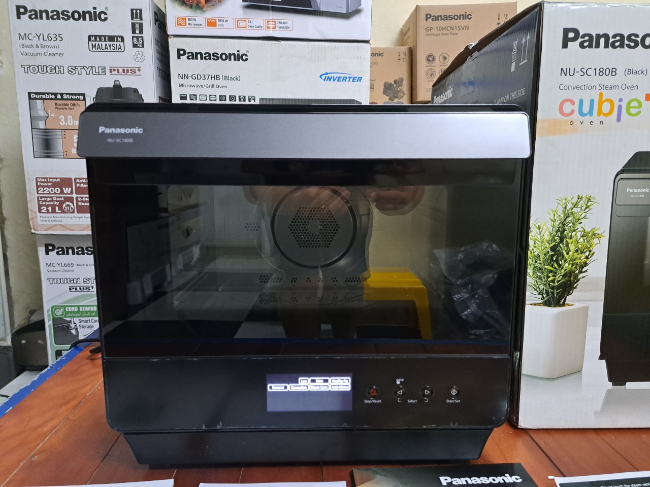 [HÀNG CHÍNH HÃNG] Lò chiên không dầu hấp nướng đối lưu Panasonic NU-SC180BYUE 20 lít