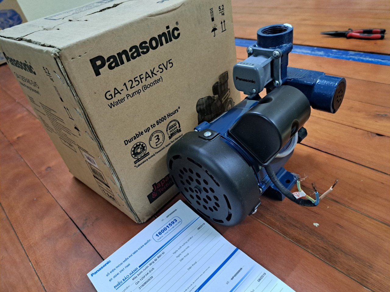 [CHÍNH HÃNG] Máy bơm nước tăng áp Panasonic GA-125FAK / Panasonic GA-200FAH