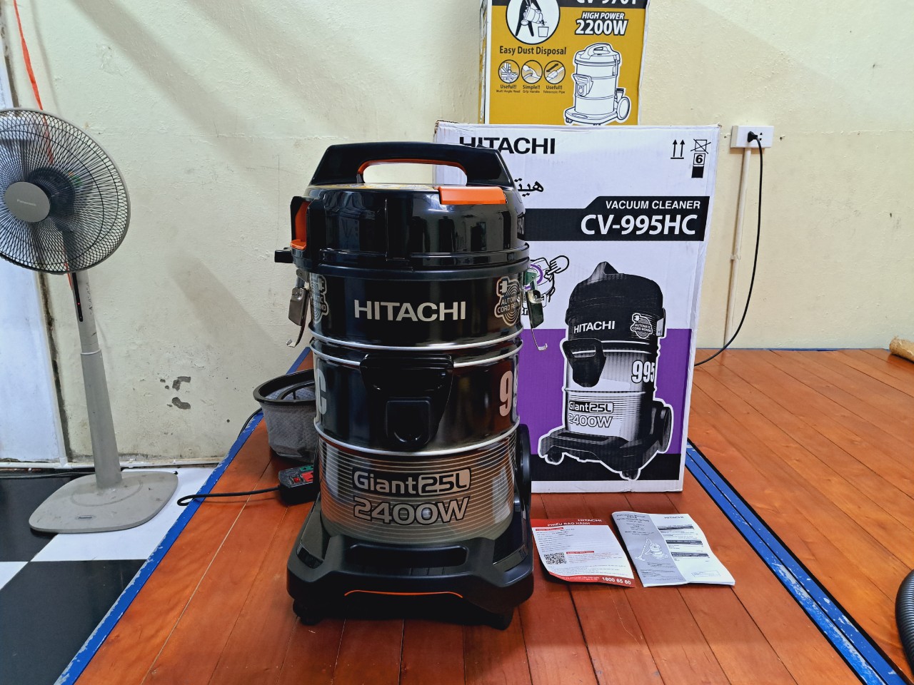[HÀNG CHÍNH HÃNG] Máy hút bụi Hitachi CV-995HC (thay thế mã cũ CV-995DC)