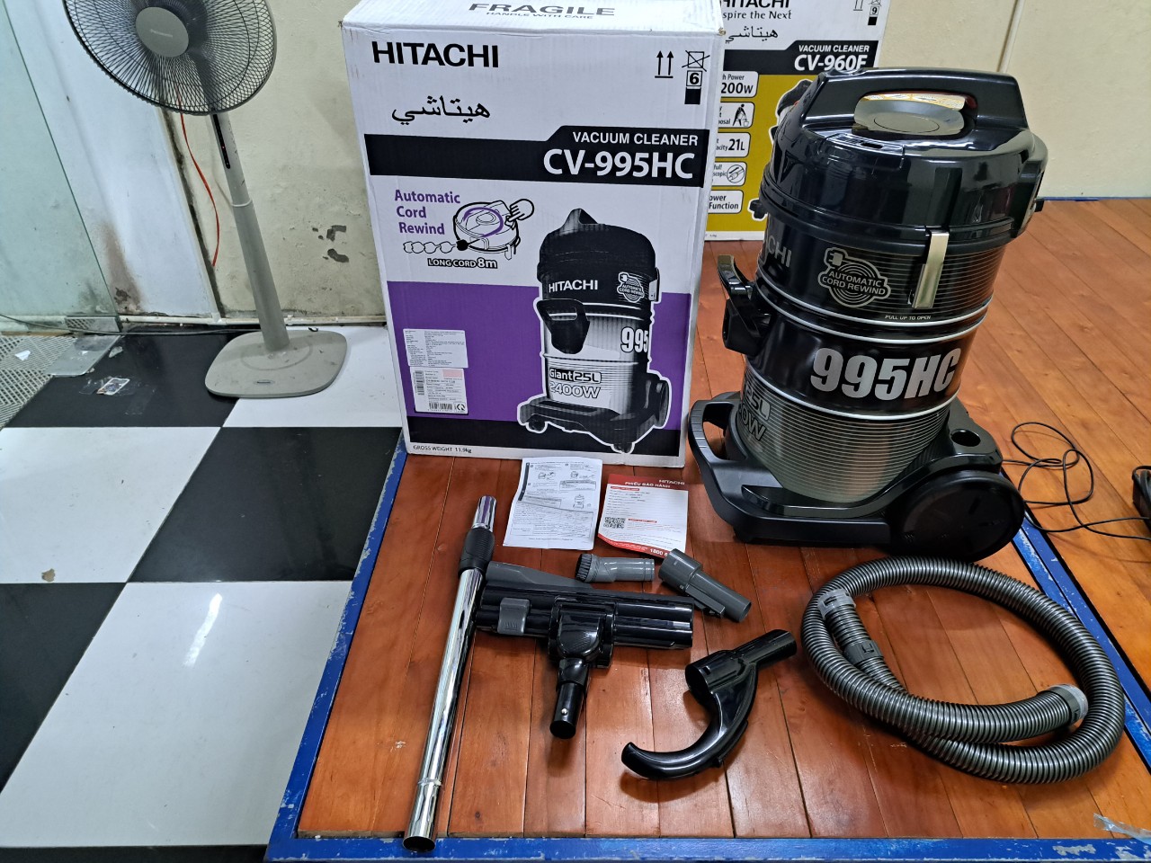 [HÀNG CHÍNH HÃNG] Máy hút bụi Hitachi CV-995HC (thay thế mã cũ CV-995DC)