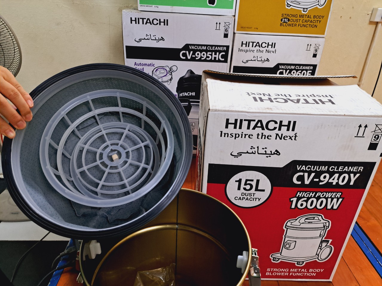 [HÀNG CHÍNH HÃNG] Máy hút bụi Hitachi CV-940Y