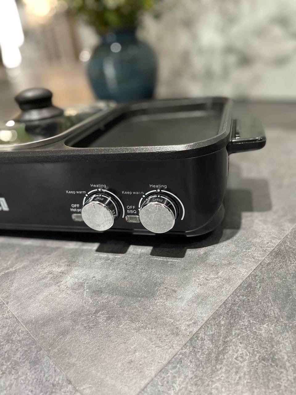 [HÃNG CHÍNH HÃNG] Nồi lẩu nướng điện 2IN1 Lebenlang LBL8583