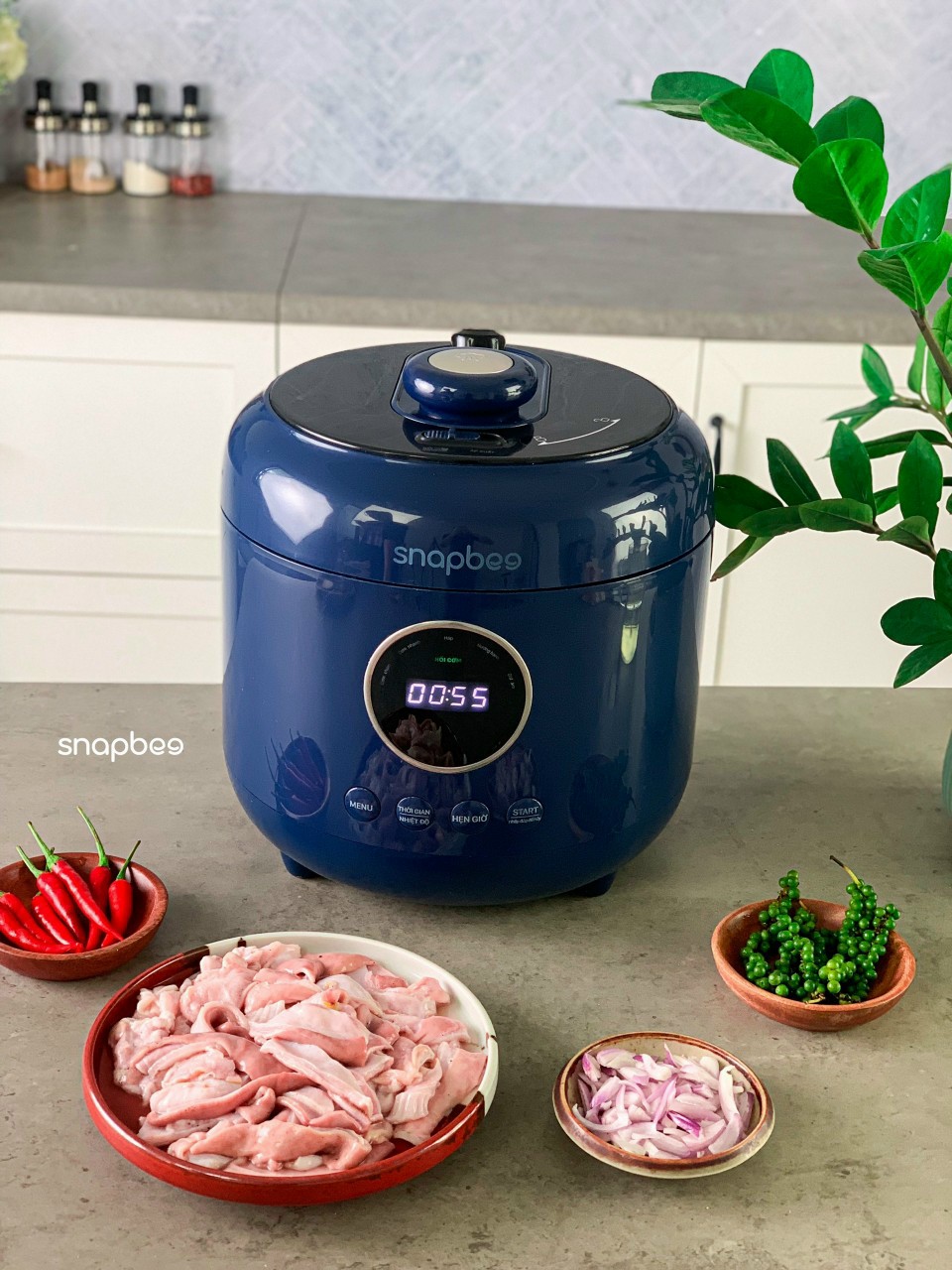 [HÀNG CHÍNH HÃNG] Nồi áp suất Snapbee Queen S45 dung tích 4,5 lít lòng nồi 2 lớp với công nghệ nấu chậm cao tầng tiên tiến