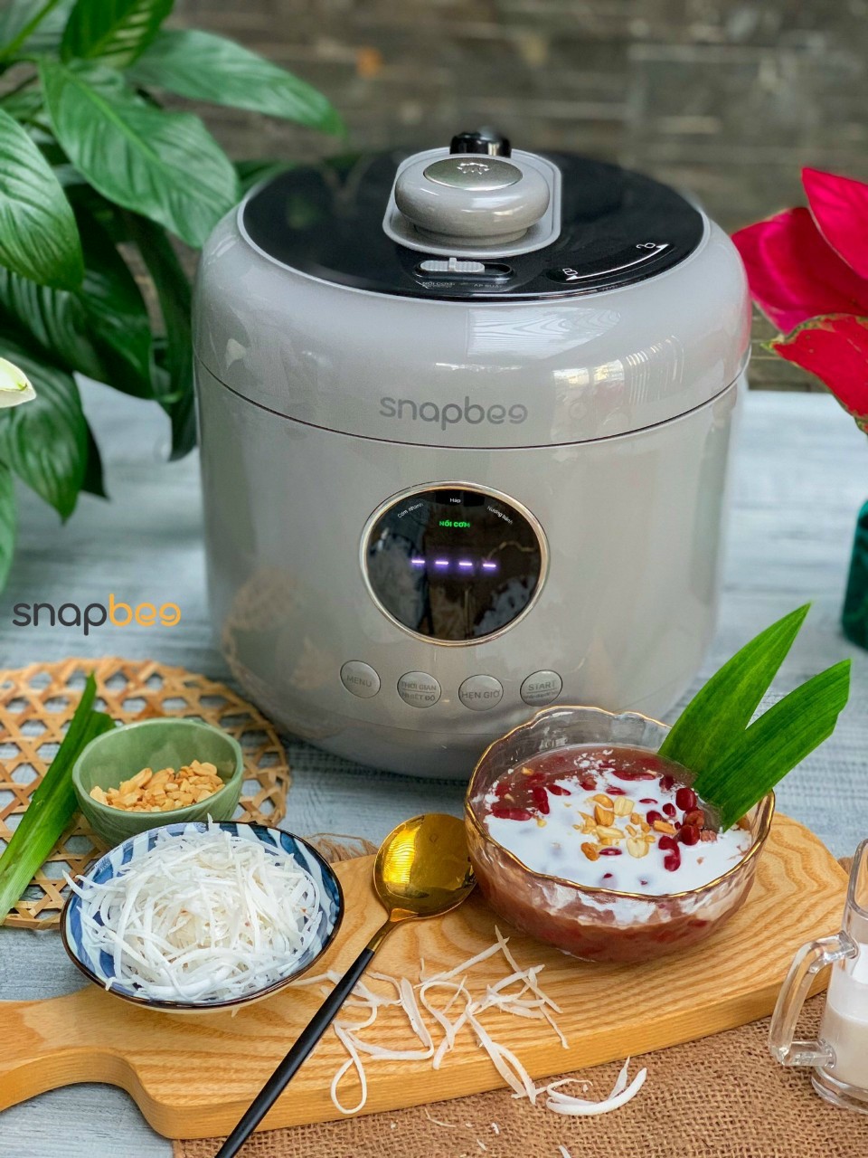 [HÀNG CHÍNH HÃNG] Nồi áp suất Snapbee Queen S45 dung tích 4,5 lít lòng nồi 2 lớp với công nghệ nấu chậm cao tầng tiên tiến