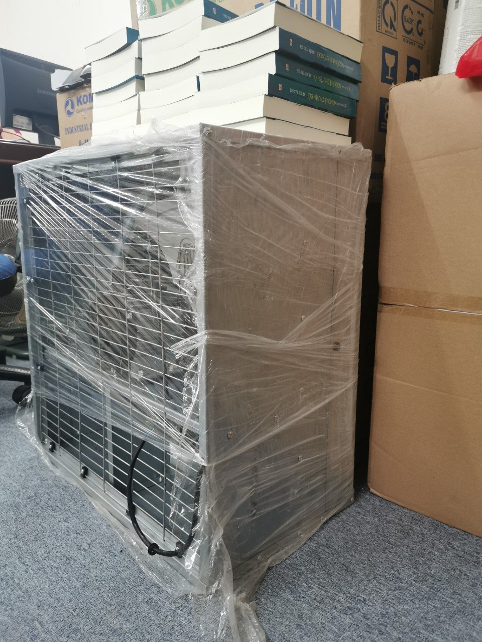 [HÀNG CHÍNH HÃNG] Quạt thông gió siêu công nghiệp khung vuông Komasu V580-S / V680-S