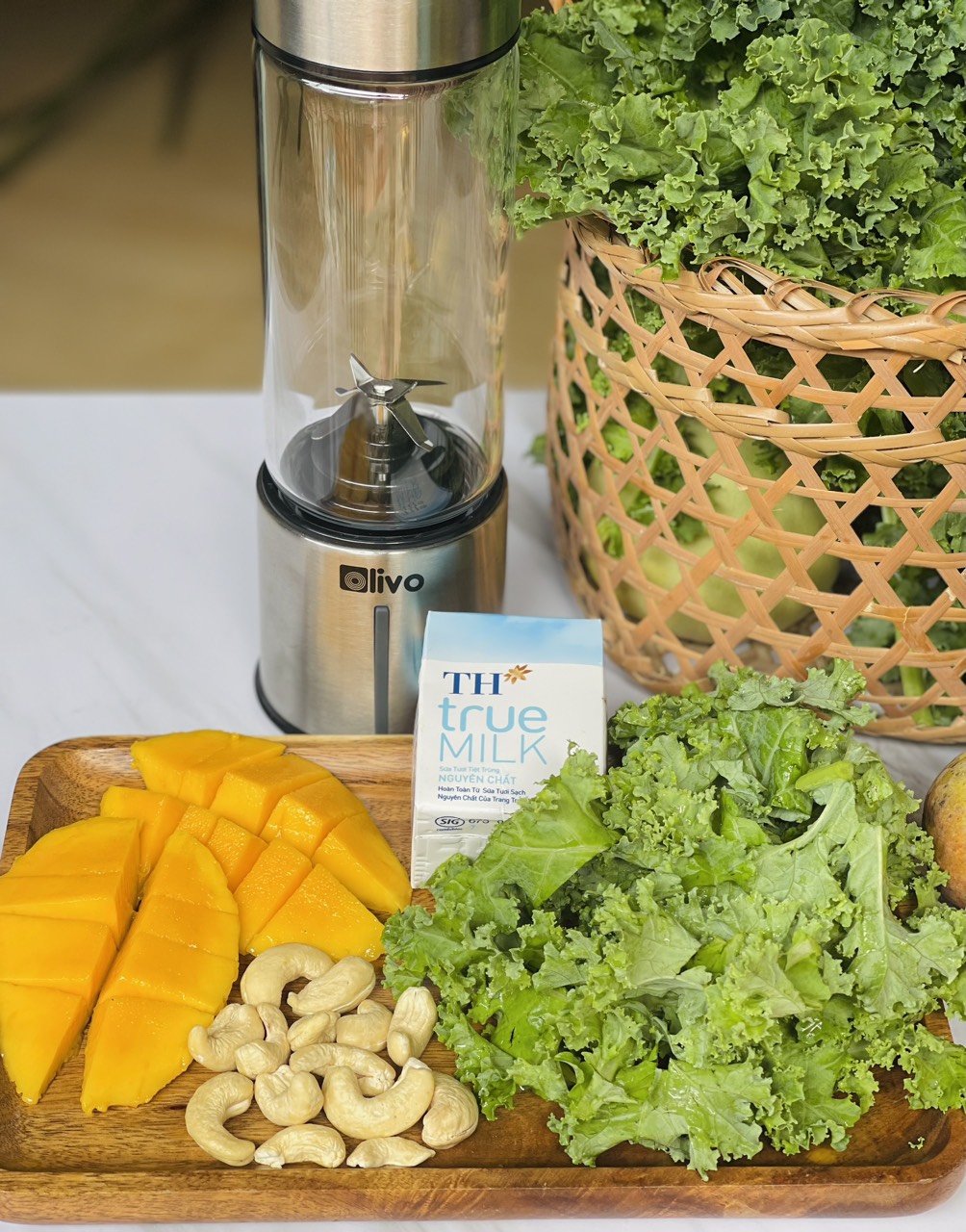 [GIẢM 20%] [HÀNG CHÍNH HÃNG] MÁY XAY SINH TỐ CẦM TAY MINI OLIVO PB01