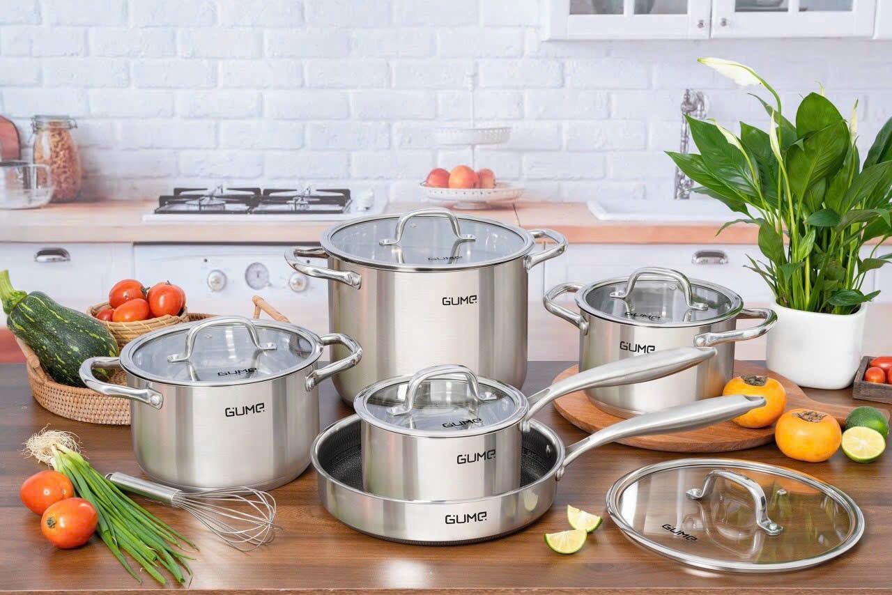 [HÀNG CHÍNH HÃNG] Bộ nồi cao cấp Hàn Quốc GUME 5 MÓN - Xuất xứ HÀN QUỐC