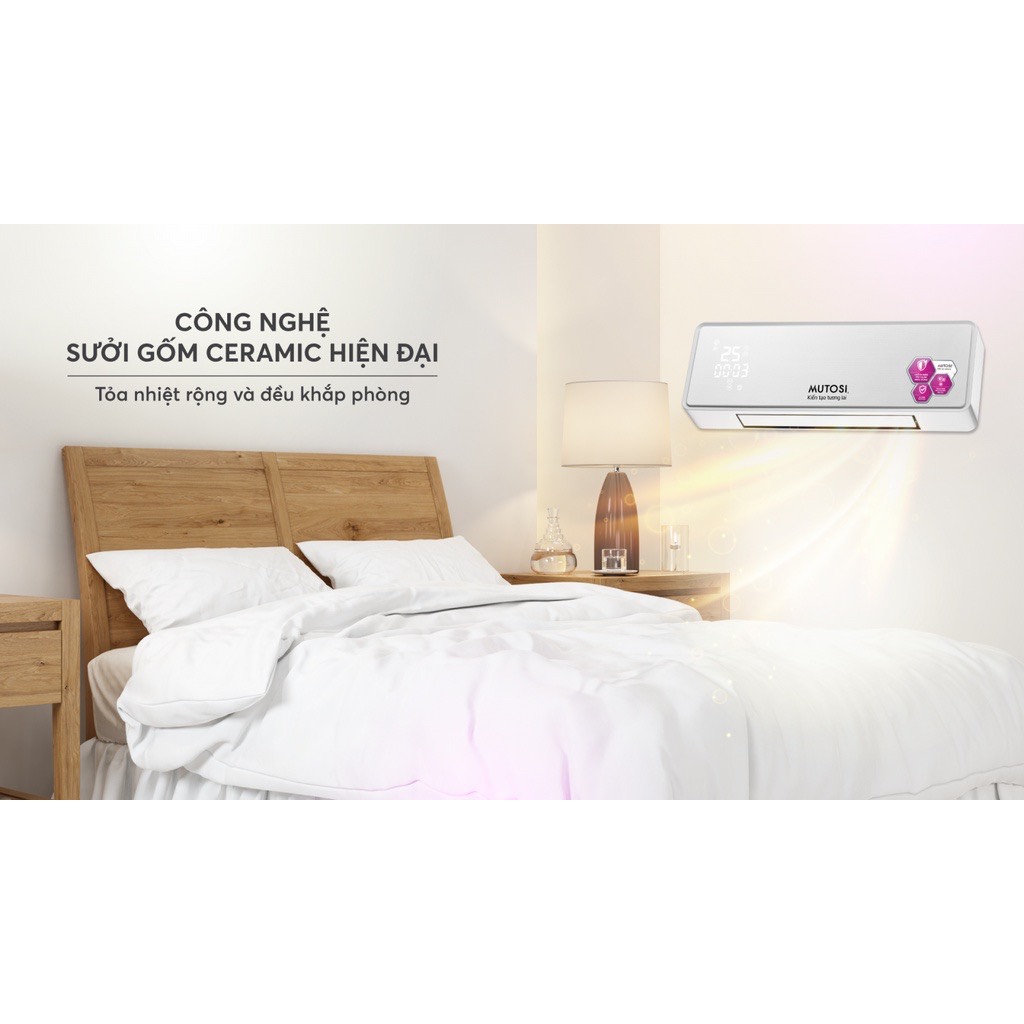 [GIẢM 30%] [HÀNG CHÍNH HÃNG] Máy sưởi điều hòa Ceramic Mutosi MCH-2000E