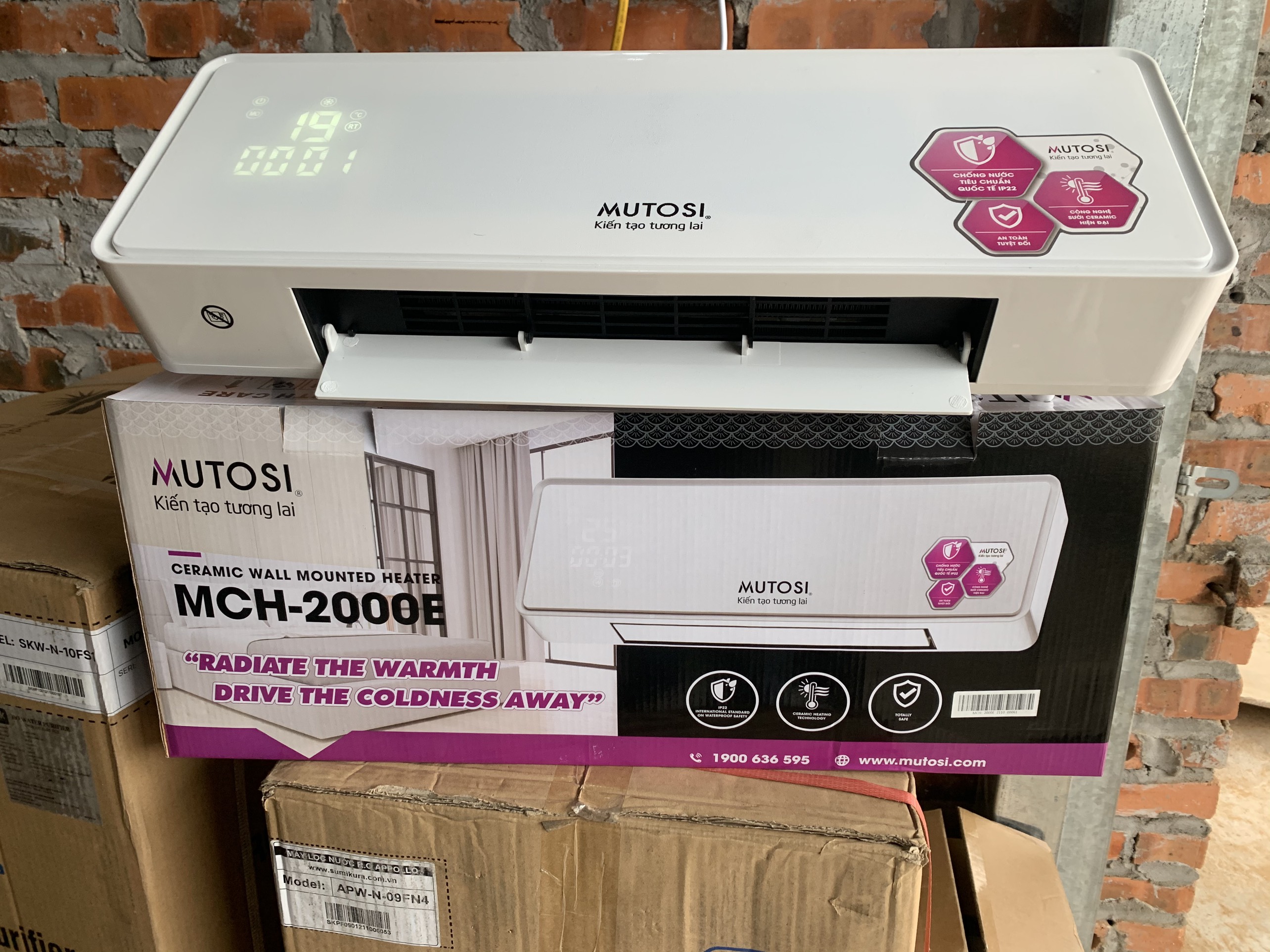 [GIẢM 30%] [HÀNG CHÍNH HÃNG] Máy sưởi điều hòa Ceramic Mutosi MCH-2000E