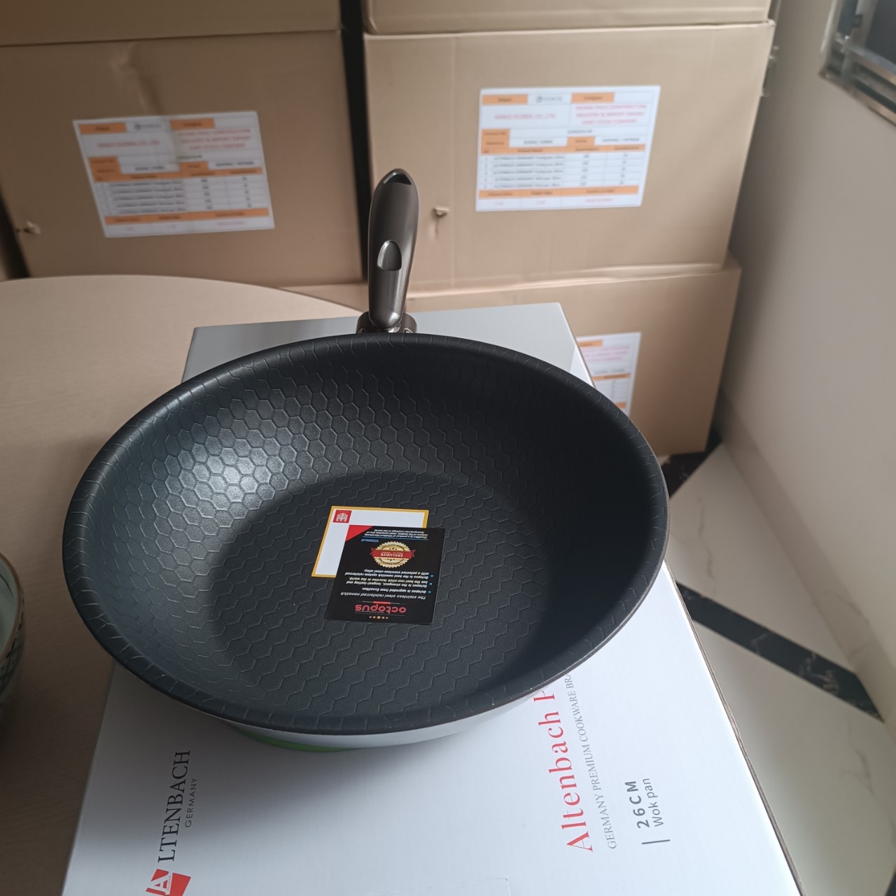 [GIẢM 40%] [HÀNG CHÍNH HÃNG] Chảo đáy từ 5 lớp liền khối sâu lòng ALTENBACH GERMANY ABW26 / ABW28 Xuất xứ Thương hiệu Đức