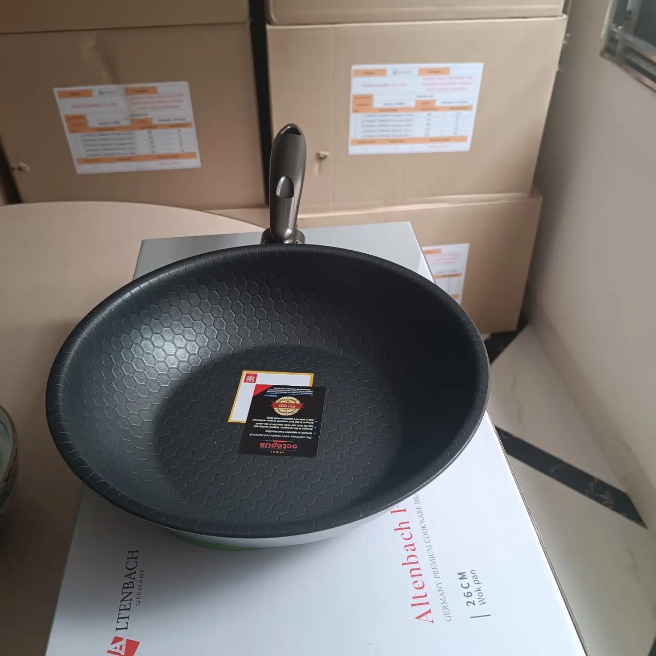 [GIẢM 40%] [HÀNG CHÍNH HÃNG] Chảo đáy từ 5 lớp liền khối sâu lòng ALTENBACH GERMANY ABW26 / ABW28 Xuất xứ Thương hiệu Đức