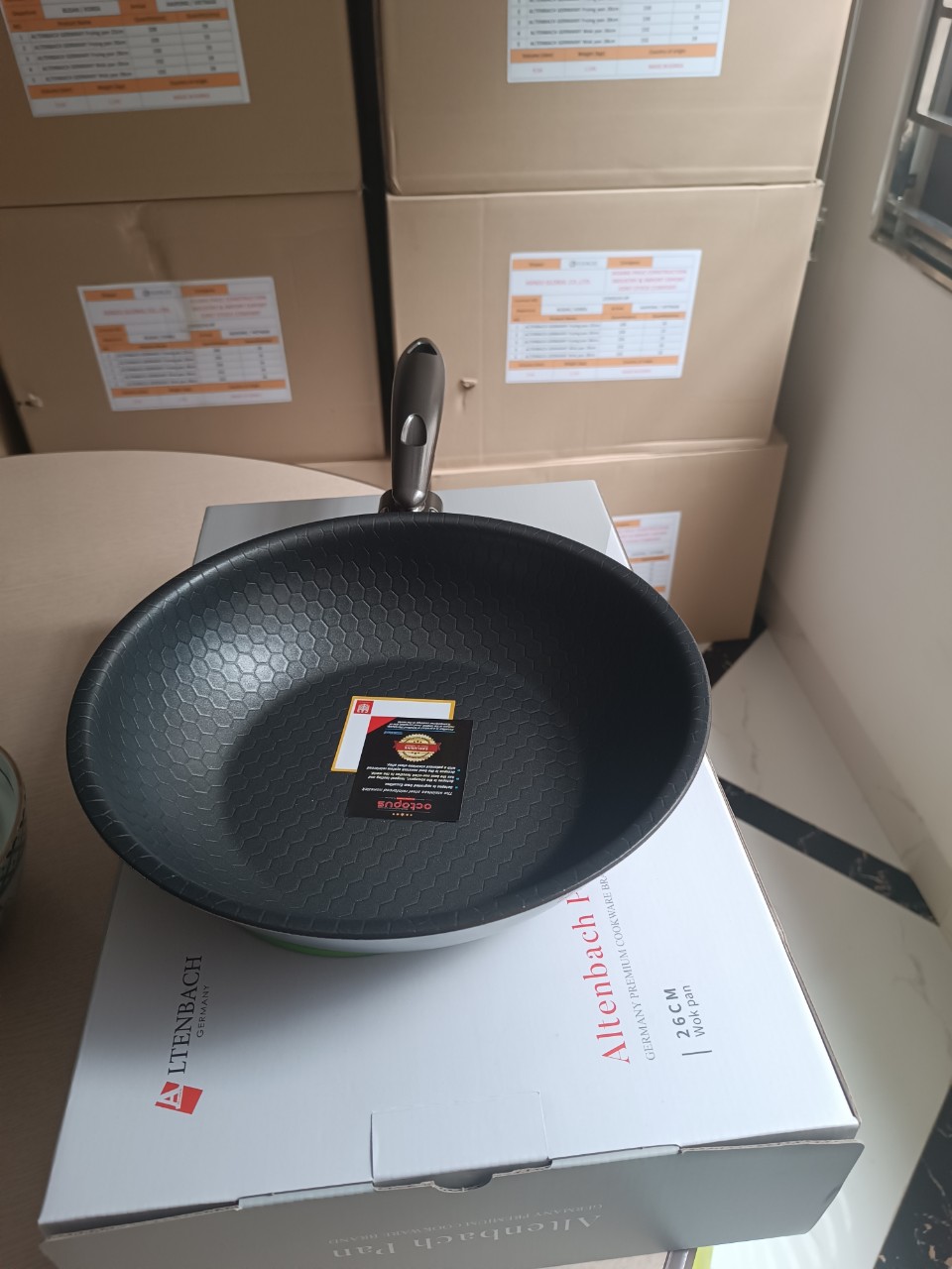 [GIẢM 40%] [HÀNG CHÍNH HÃNG] Chảo đáy từ 5 lớp liền khối sâu lòng ALTENBACH GERMANY ABW26 / ABW28 Xuất xứ Thương hiệu Đức