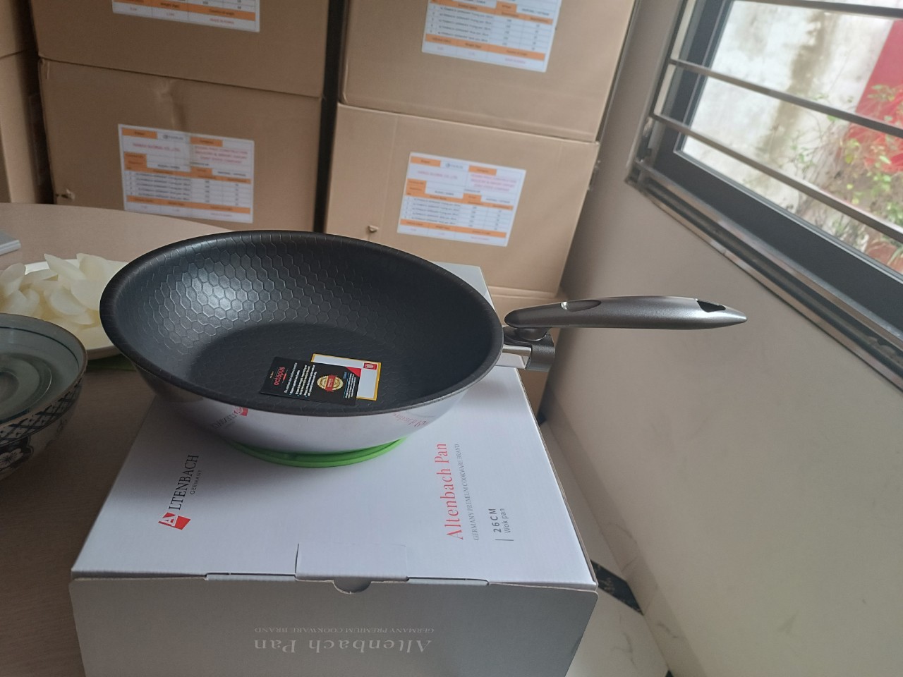 [GIẢM 40%] Chảo đáy từ 5 lớp liền khối nông lòng ALTENBACH GERMANY ABF22 / ABF26 / ABF28 Xuất xứ thương hiệu Đức