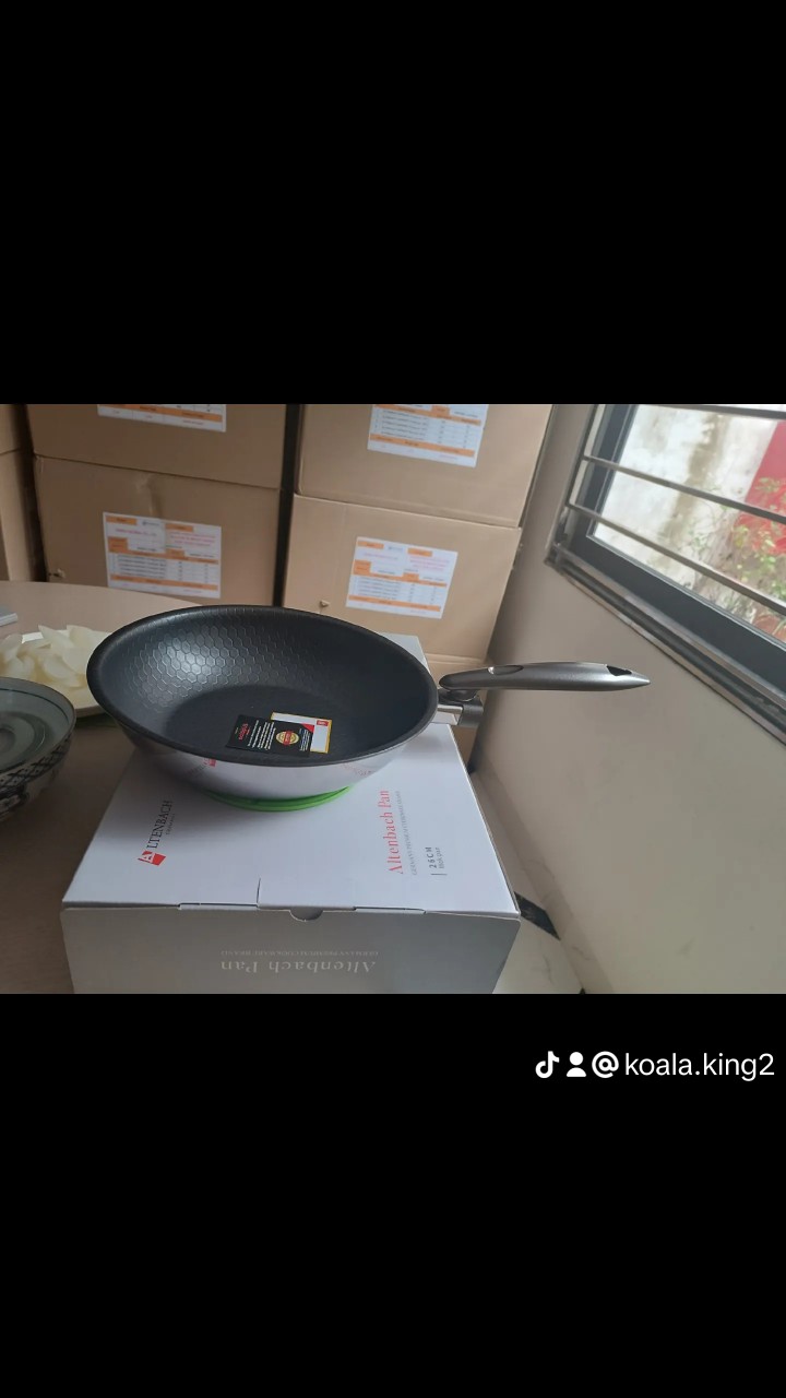 [GIẢM 40%] Chảo đáy từ 5 lớp liền khối nông lòng ALTENBACH GERMANY ABF22 / ABF26 / ABF28 Xuất xứ thương hiệu Đức